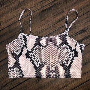 Snake skin looking crop top